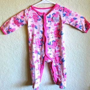 3/$15 Betsey Johnson floral pajamas 6 months